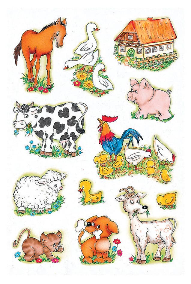 Herma Sticker Decor , Bauernhoftiere,