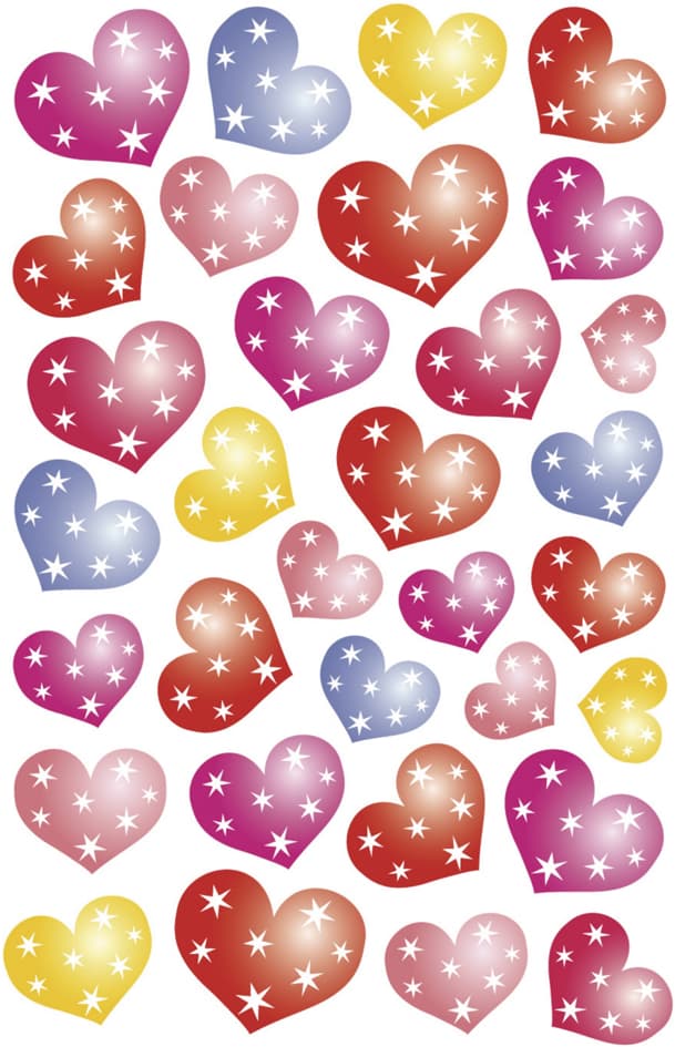 Herma Sticker Magic , Punkteherzen, , Folie