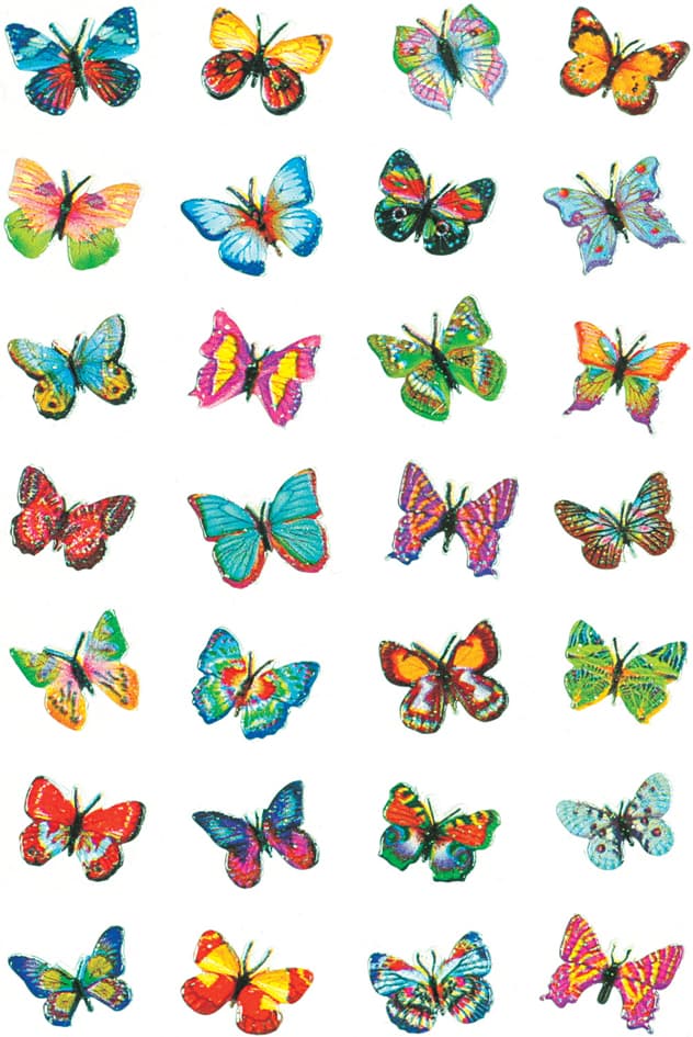 Herma Sticker Magic , Schmetterlinge, , Glitterfolie
