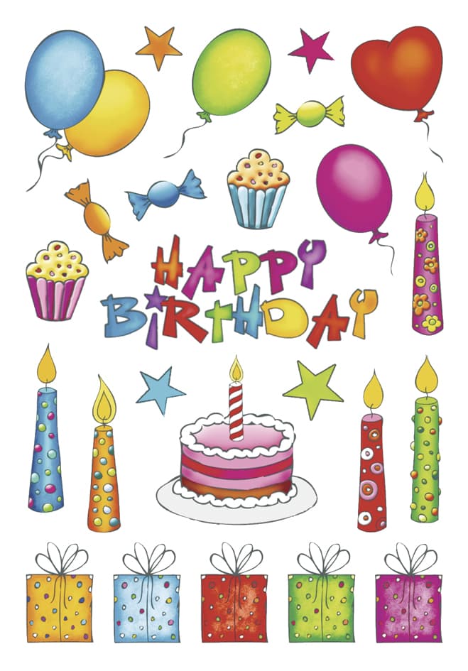 Herma Geschenke-Sticker Decor , Geburtstag, , Beglimmert