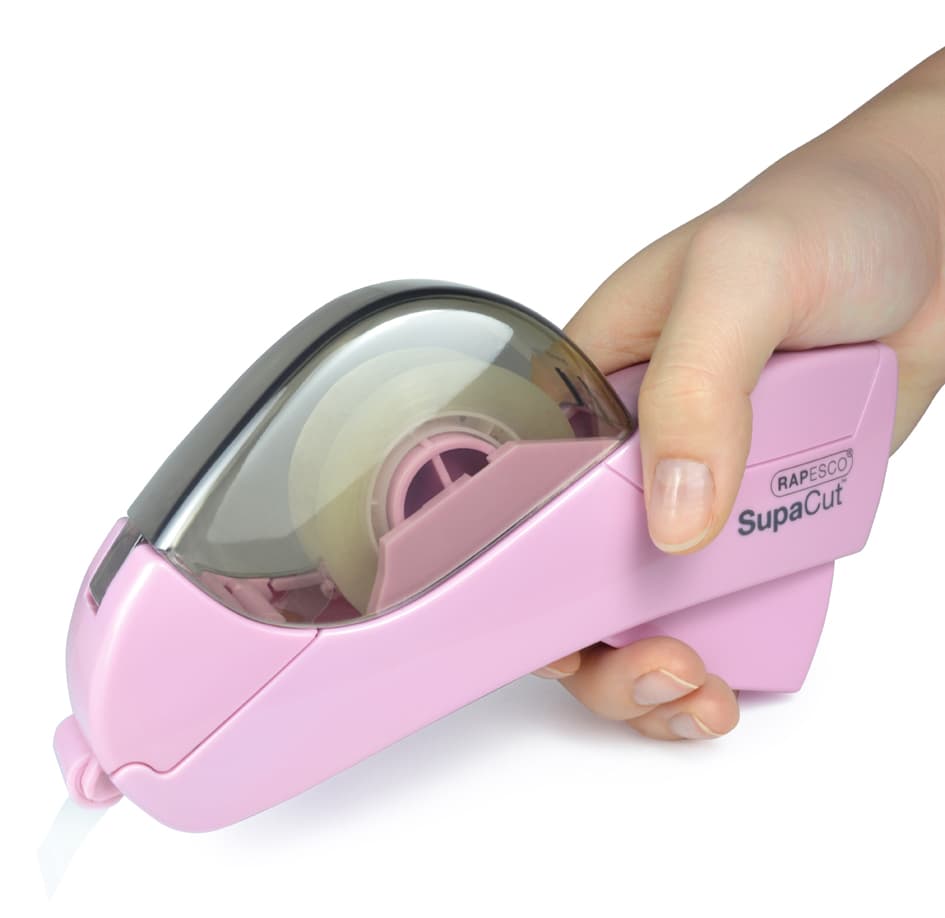 Rapesco Klebefilm-Abroller Supacut, Rosa