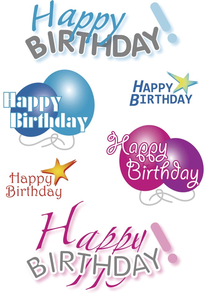 Herma Geschenke-Sticker Decor , Happy Birthday,