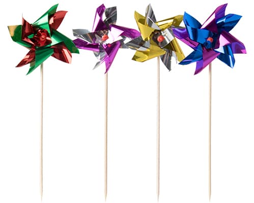 Papstar Partypicker , Windmühle, , Farbig Sortiert