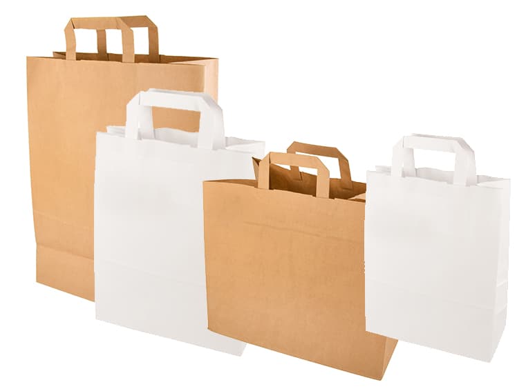 Papstar Papier-Tragetasche, 180 X 100 X 220 Mm, Weiß