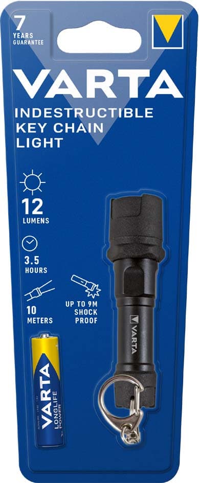 Varta Taschenlampe , Indestructible Key Chain, , Inkl. 1 X Aaa