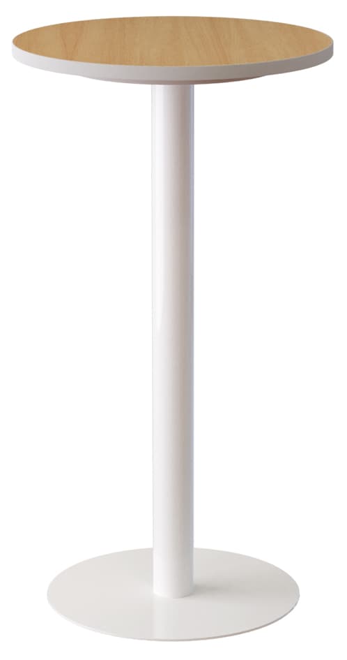 Paperflow Stehtisch Easydesk, Durchmesser 600 Mm, Weiß/ Weiß