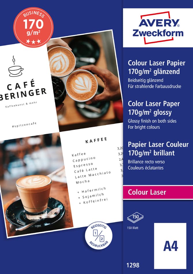 Avery Zweckform Laser Papier Business, Din A4, 170 G/Qm
