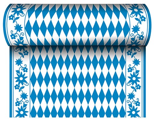 Papstar Tischläufer , Bayrisch Blau, , (B)400 Mm X (L)24 M