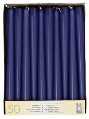Starpak Leuchterkerzen, 22 Mm, Dunkelblau, 50er Pack