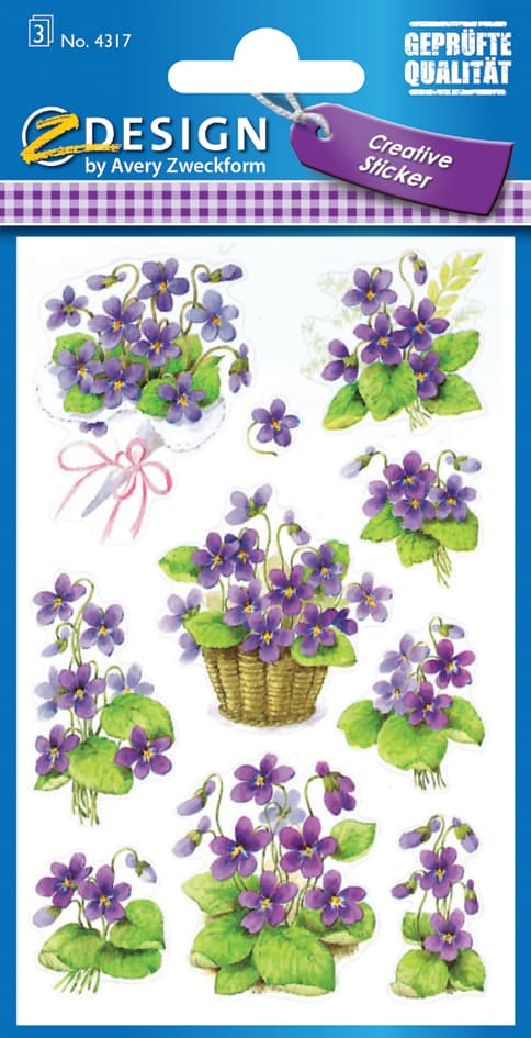 Zdesign Creative Sticker , Veilchen,