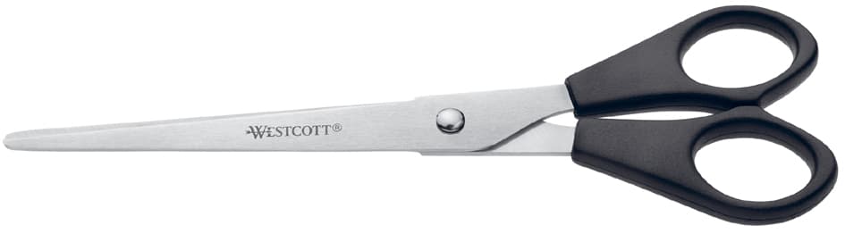 Westcott Büroschere, Länge: 171 Mm, Schwarz, Rechtshänder