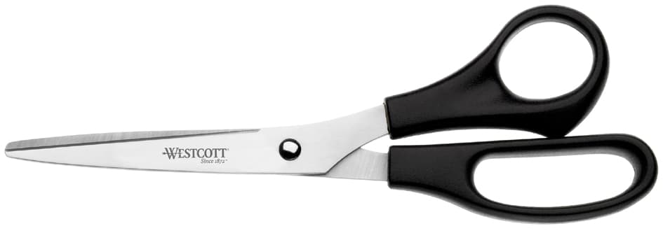 Westcott Büroschere, Länge: 210 Mm, Schwarz, Rechtshänder