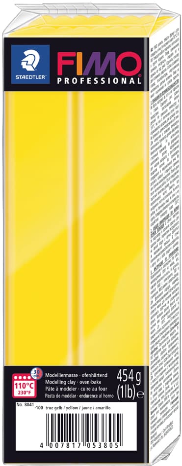 Fimo Professional Modelliermasse, Reingelb, 454 G