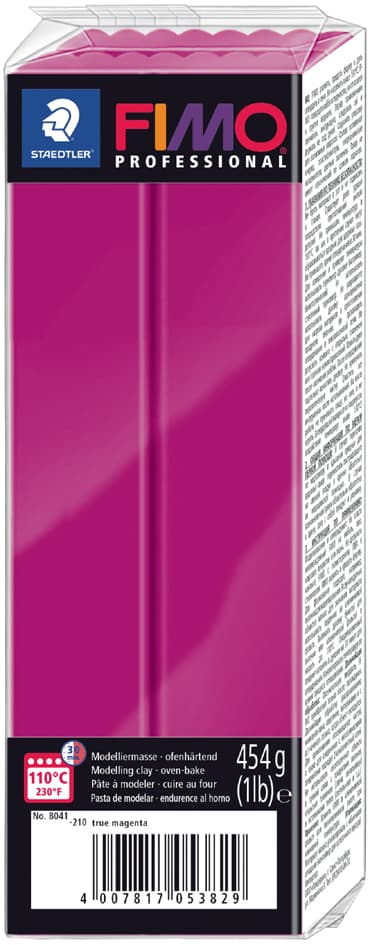 Fimo Professional Modelliermasse, Reinmagenta, 454 G