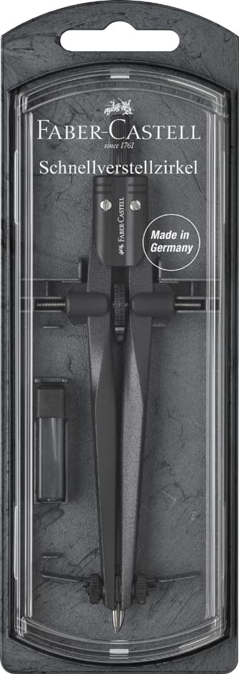 Faber-Castell Schnellverstellzirkel Stream, Schwarz