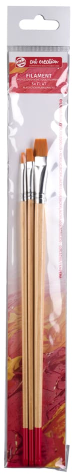 Royal Talens Haarpinsel-Set, 3-Teilig, Flachpinsel
