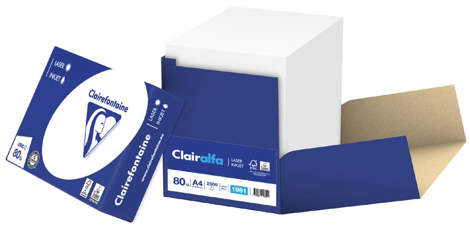 Clairefontaine Multifunktionspapier, A4, 80 G/Qm, Smartpack