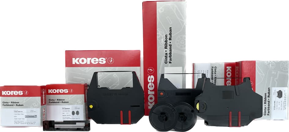 Kores Farbband, Gruppe 51, Canon/Olympia, Seide, Schwarz/Rot