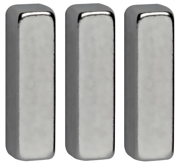 Maul Neodym-Stabmagnete, (B)4 X (T)15 X (H)4 Mm, Nickel