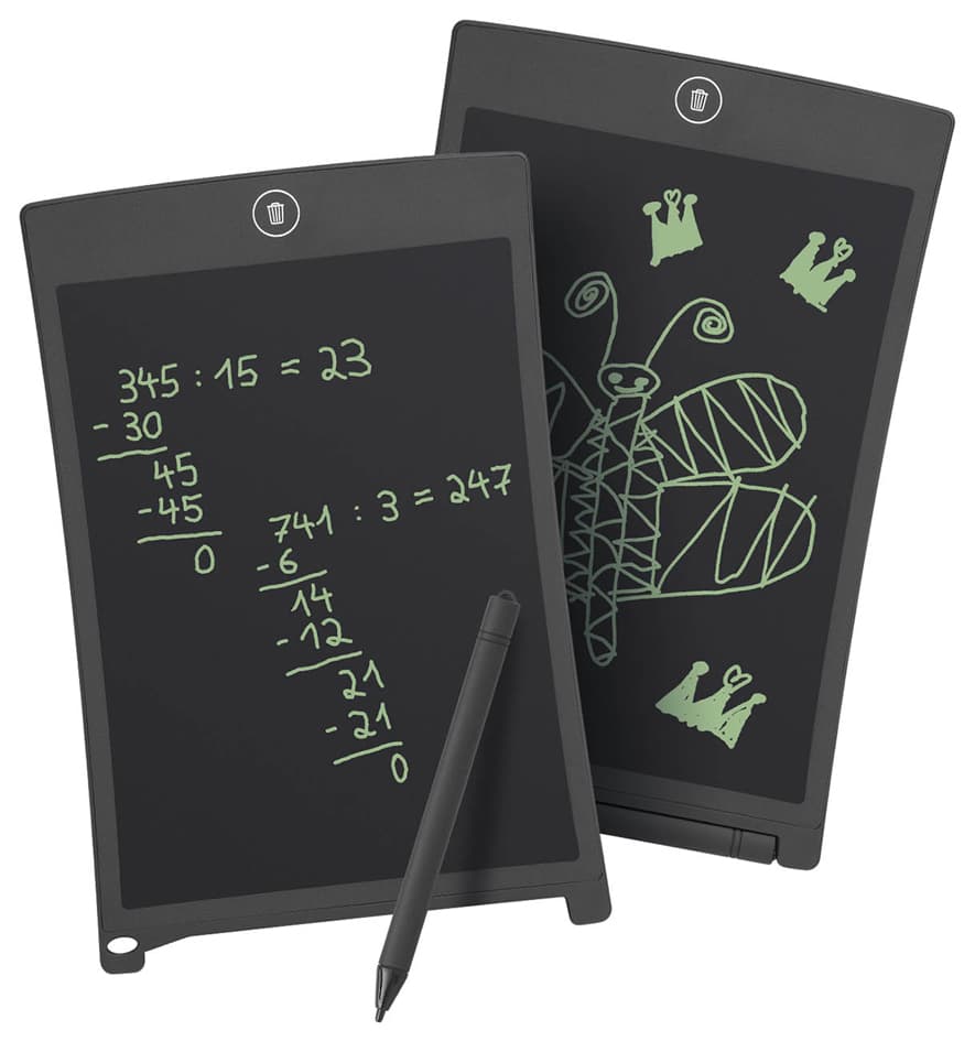 Wedo Lcd Schreib- & Maltafel, 8,5 Zoll (21,59 Cm), Schwarz