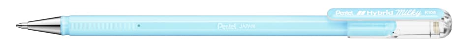 Pentel Gel-Tintenroller Hybrid Milky, Pastellblau