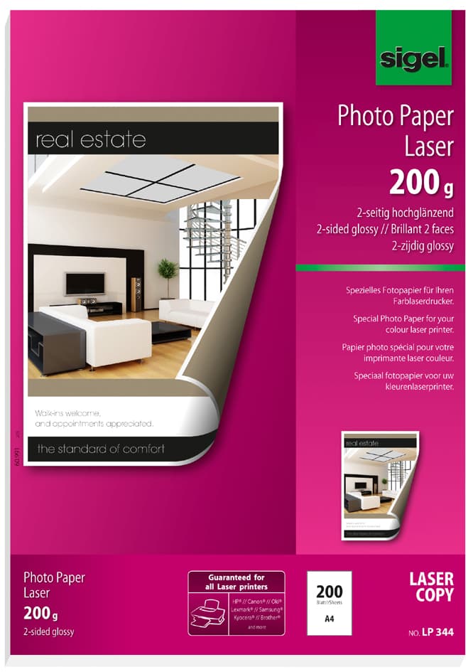 Sigel Foto-Papier, Din A3, 135 G/Qm, 2-Seitig Glossy