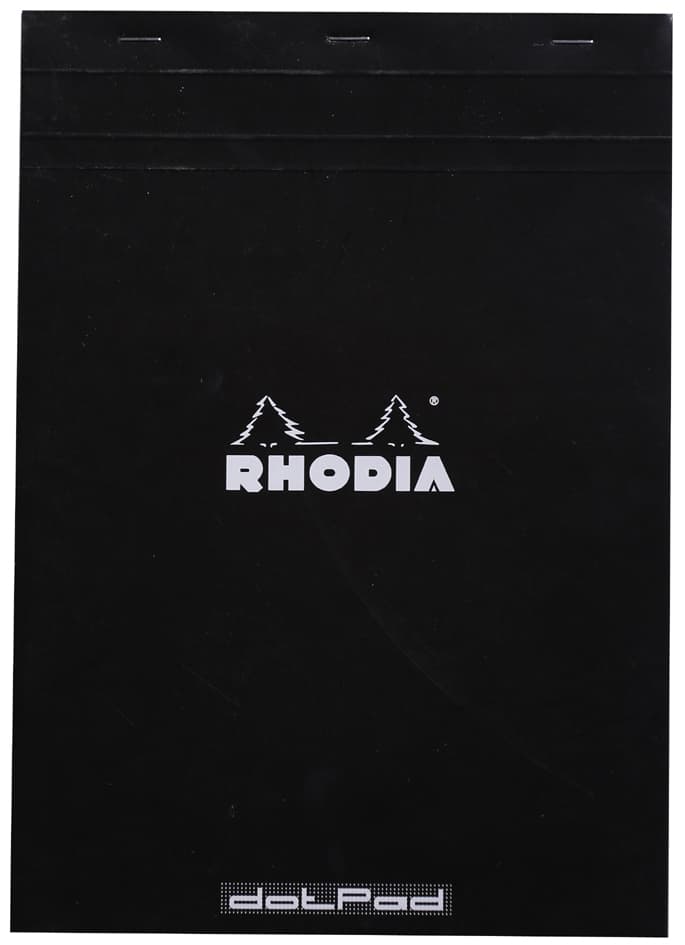 Rhodia Notizblock , Dotpad, , Din A4+, Gepunktet, Schwarz