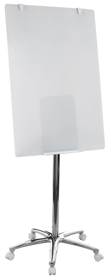 Bi-Office Mobiles Glas-Flipchart, Chromgestell