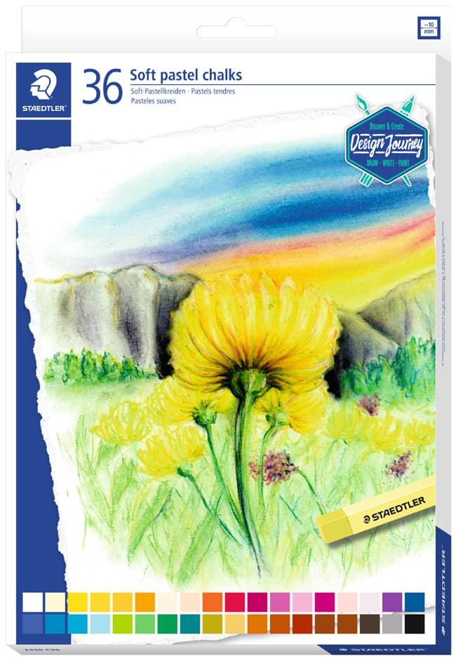 Staedtler Soft-Pastellkreide Design Journey, 36er Kartonetui