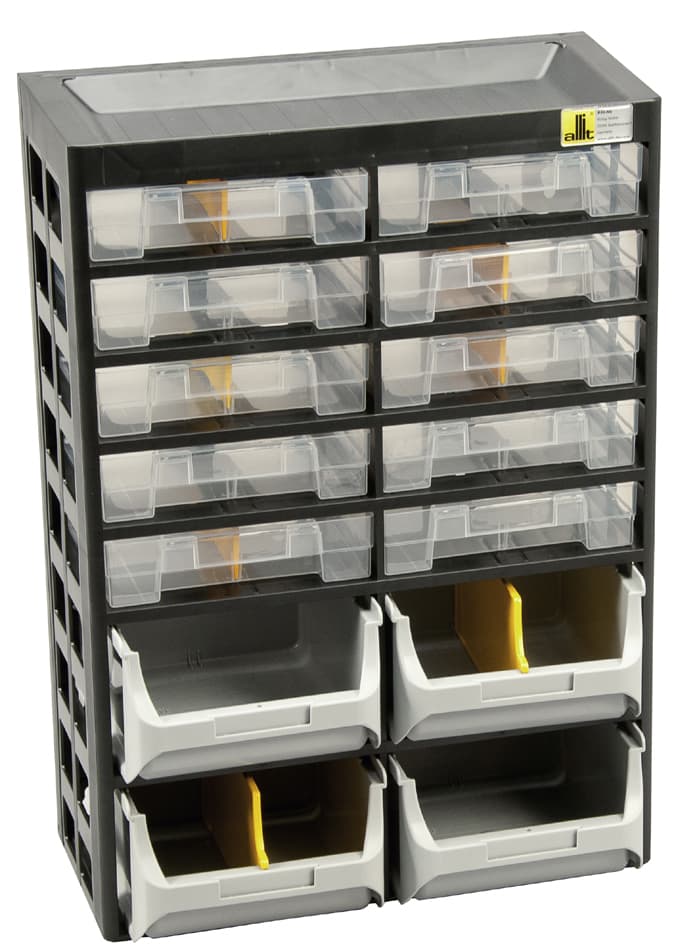 Allit Kleinteilemagazin Varioplus Basic 21, 14 Fächer