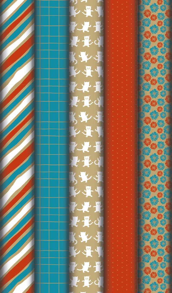 Clairefontaine Geschenkpapier , Adventura, , Im Display