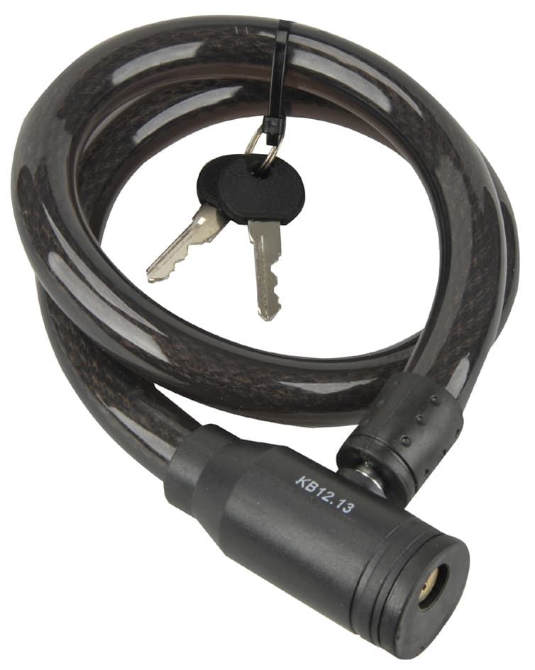 Fischer Kabel-Fahrradschloss, Länge: 800 Mm, Schwarz