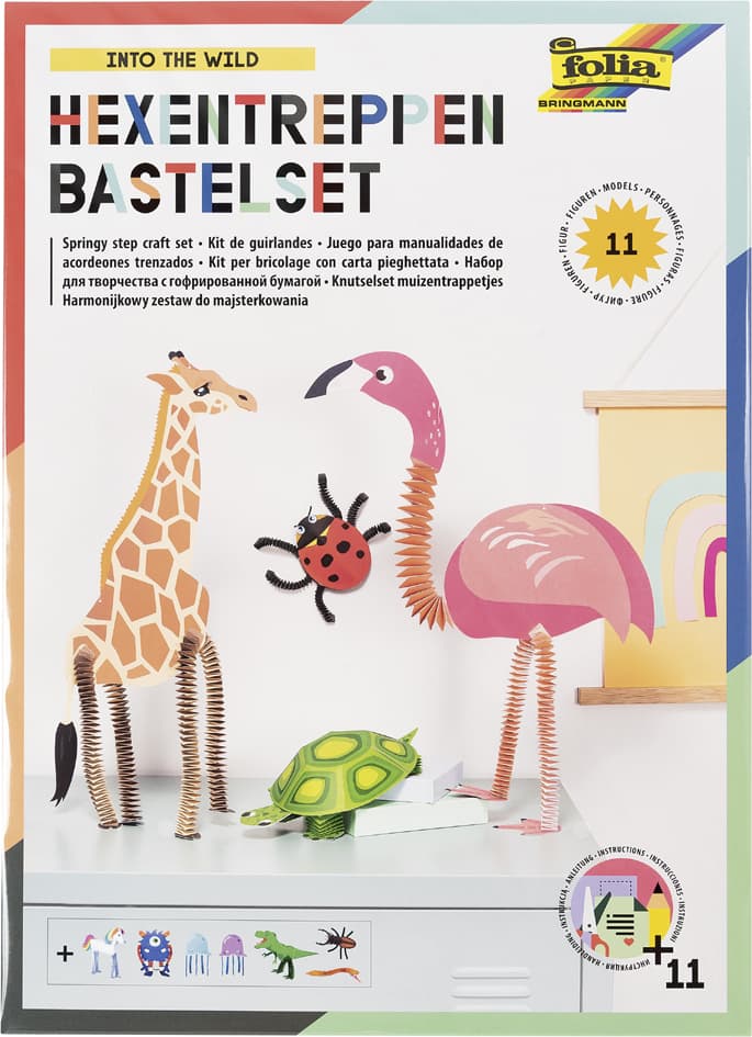 Folia Bastel-Set Hexentreppen , Tiere,
