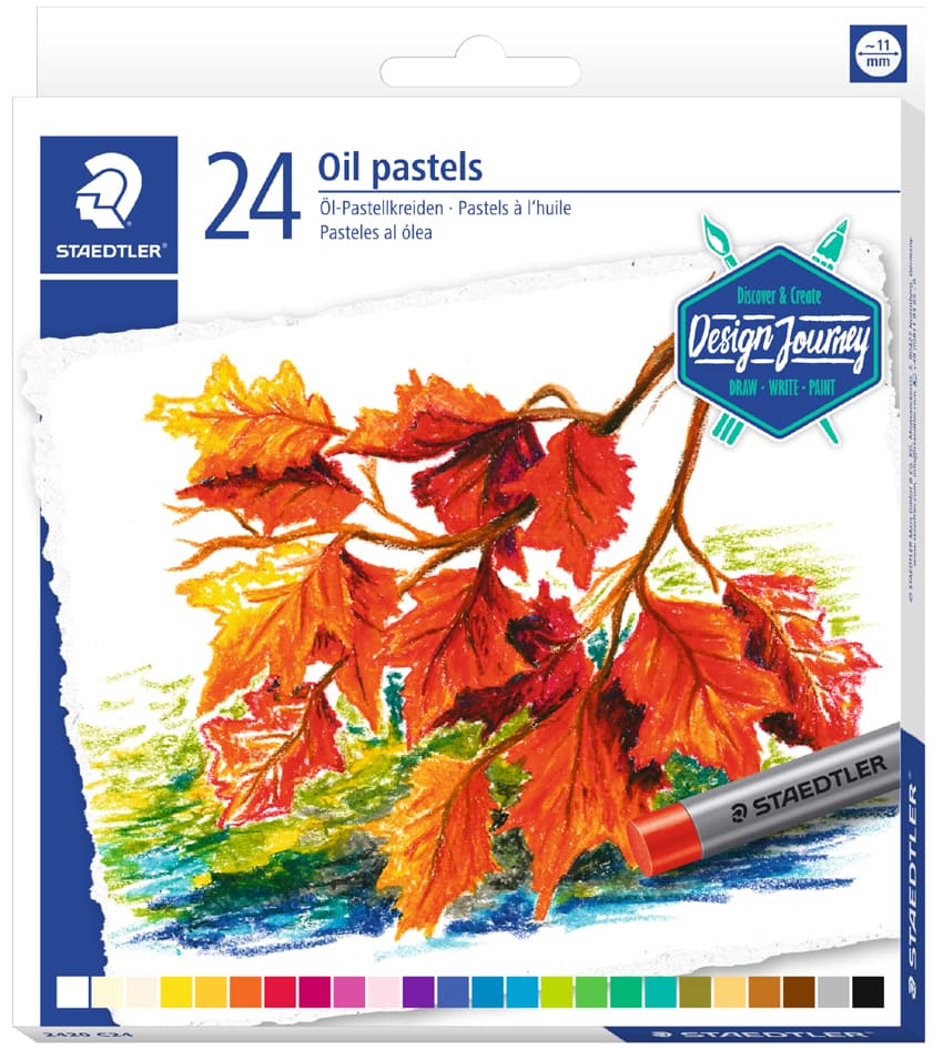 Staedtler Ölpastellkreide Design Journey, 24er Kartonetui