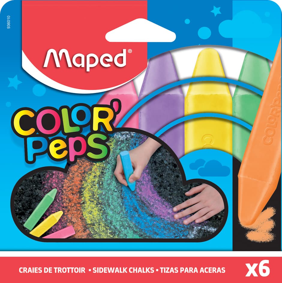 Maped Straßenmalkreide Color, Peps, 6er Kartonetui
