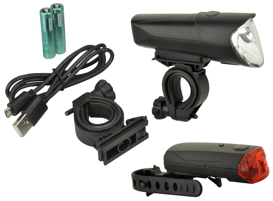 Fischer Fahrrad-Led-Beleuchtungs-Set 40/20/10 Lux
