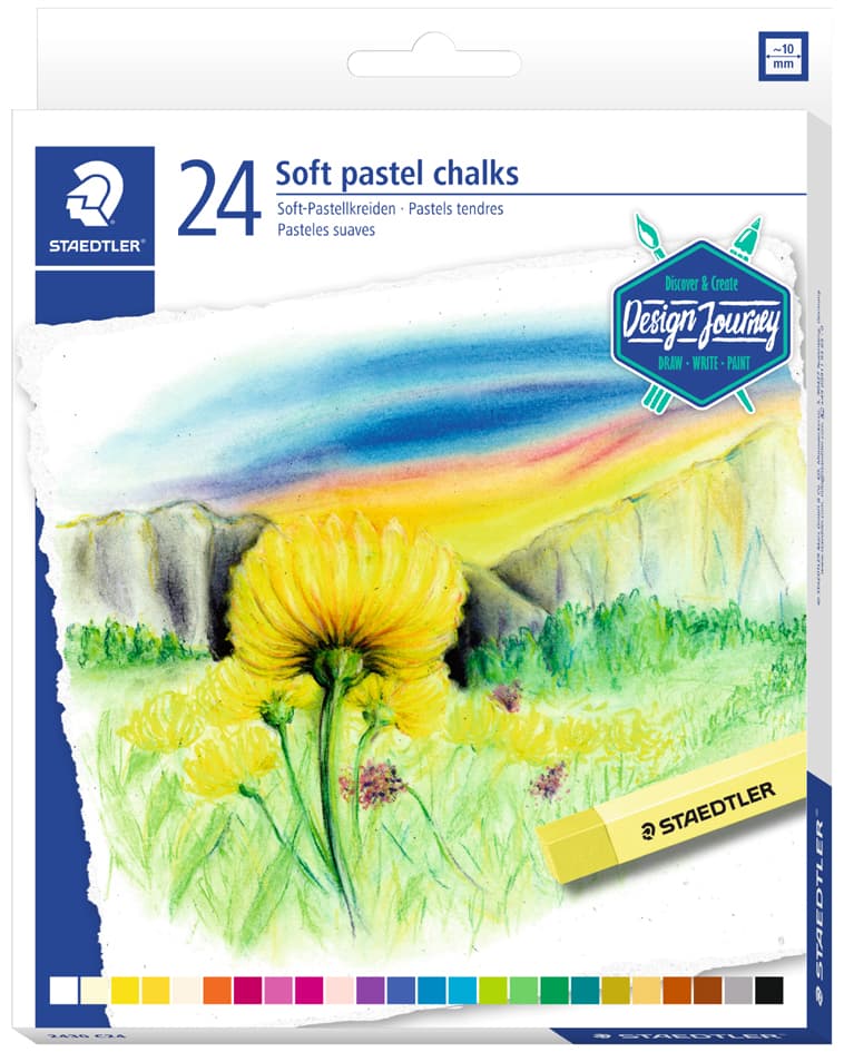 Staedtler Soft-Pastellkreide Design Journey, 24er Kartonetui