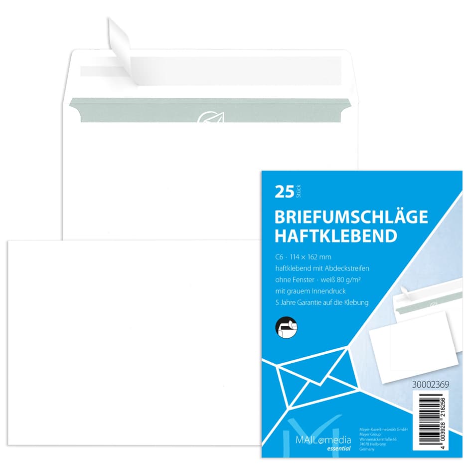 Mailmedia Briefumschlag Offset Weiß, Din Lang, Ohne Fenster