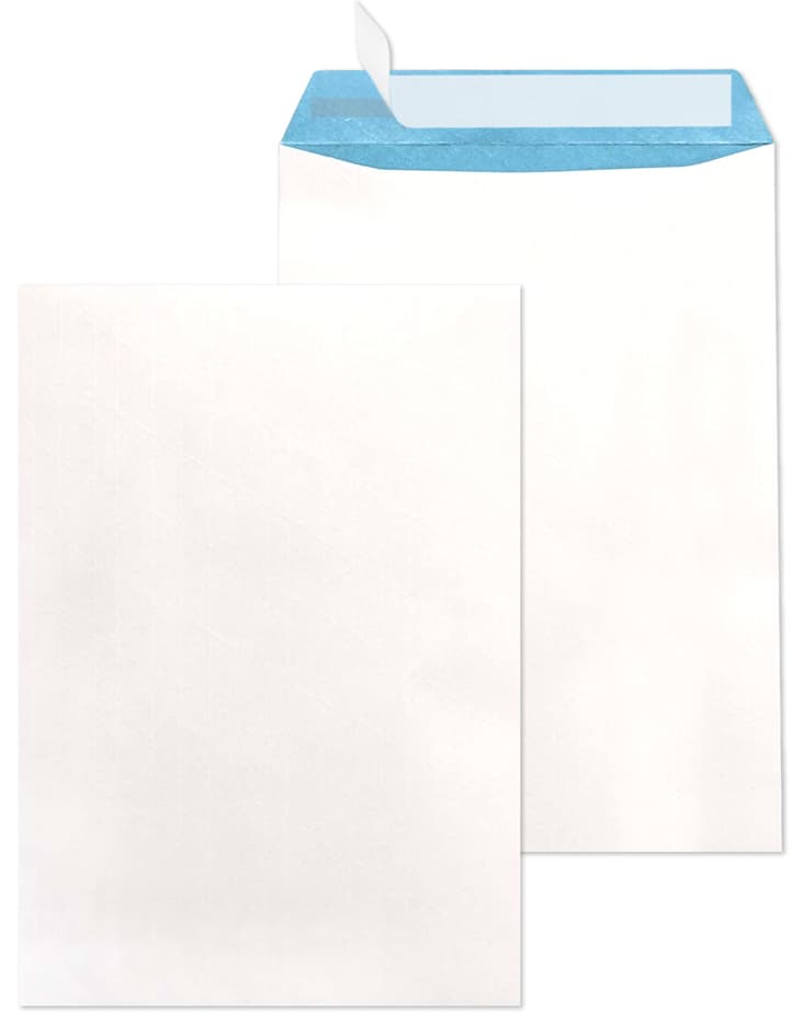 Mailmedia Versandtasche B4, Fadenverstärkt, Weiß/Blau