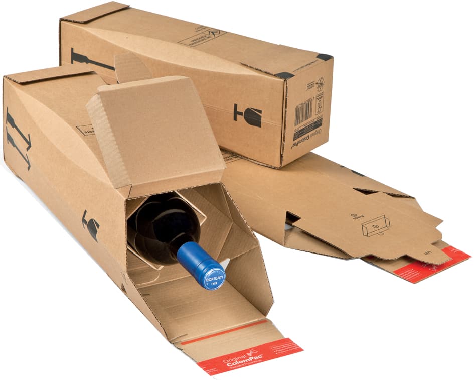Colompac Flaschen-Versandkarton Cp181, Für 1 Flasche