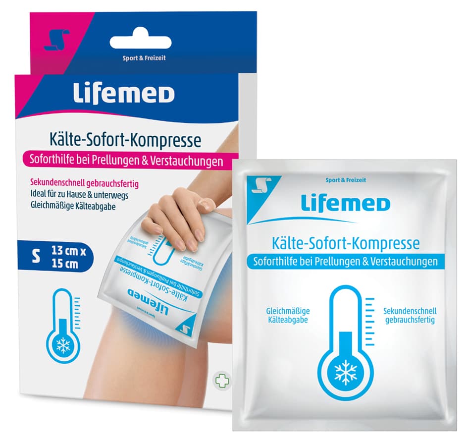 Lifemed Kälte-Sofort-Kompresse, 150 X 130 Mm, Weiß