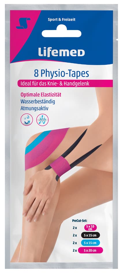 Lifemed Physio-Tape , Knie-/Hand-Gelenk, , Farbig Sortiert