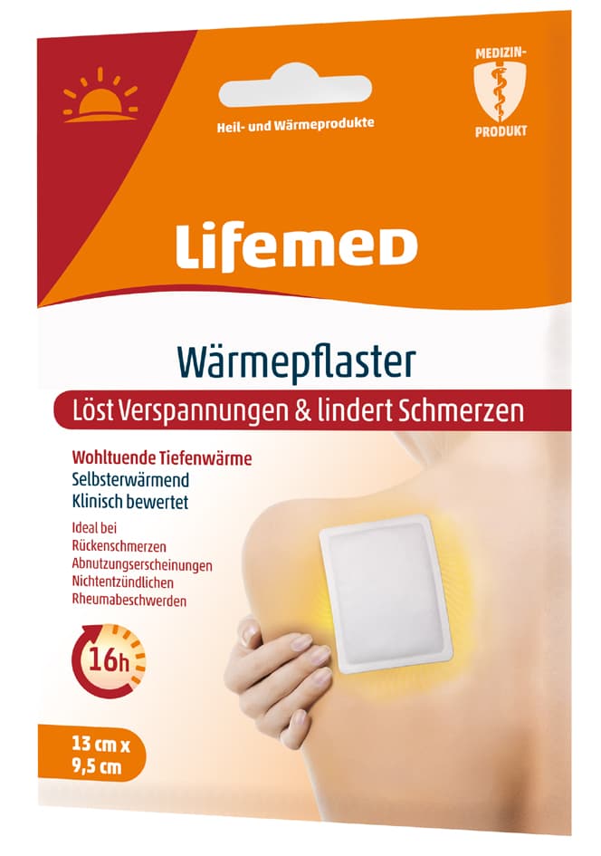 Lifemed Wärmepflaster, 95 X 130 Mm, Weiß
