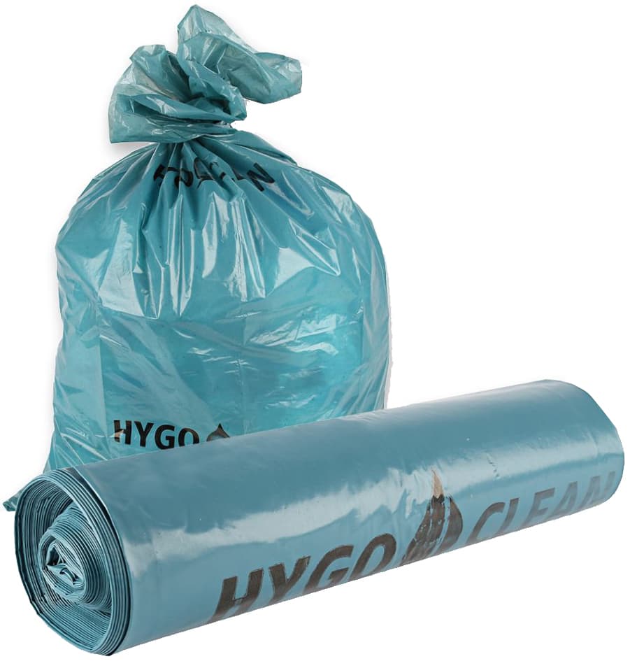Hygoclean Ldpe-Müllsäcke Light, 120 Liter, 40 My, Blau