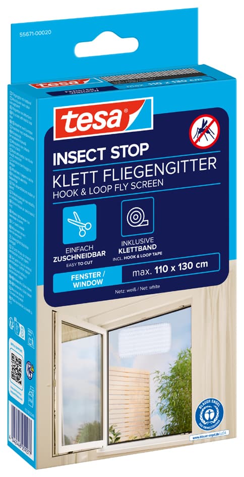 Tesa Fliegengitter Insect Stop Für Fenster, 1,00 M X 1,00 M