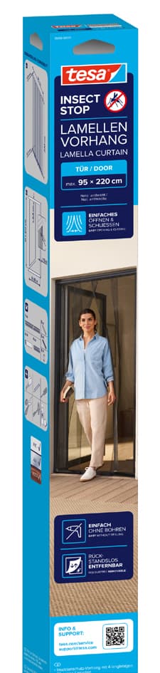 Tesa Lamellentür Insect Stop, 0,95 M X 2,20 M, Anthrazit