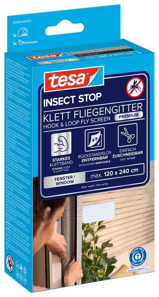 Tesa Fliegengitter Insect Stop Für Fenster, 1,20 X 2,40 M