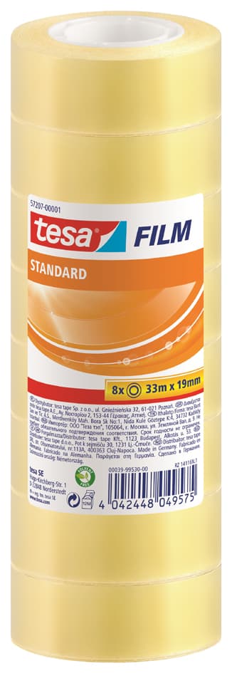 Tesa Film Standard, Transparent, 19 Mm X 33 M