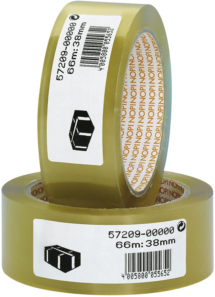Nopi Verpackungsklebeband Aus Pvc, 50 Mm X 66 M, Transparent