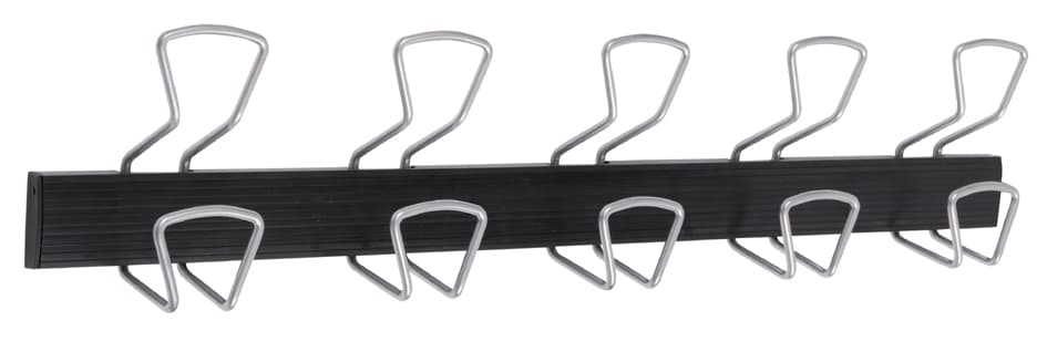 Alba Wandgarderobe , Pro5, , 5 Haken, Grau/Schwarz